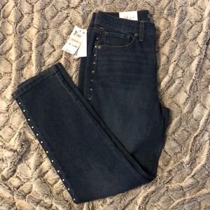 NWT Style & Co Studded high rise slim leg jean